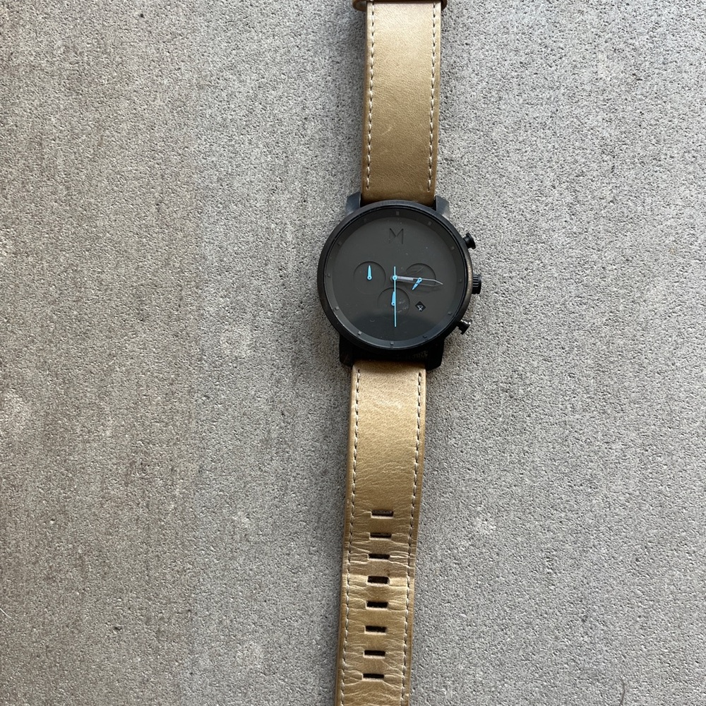 MVMT Black and Tan Watch